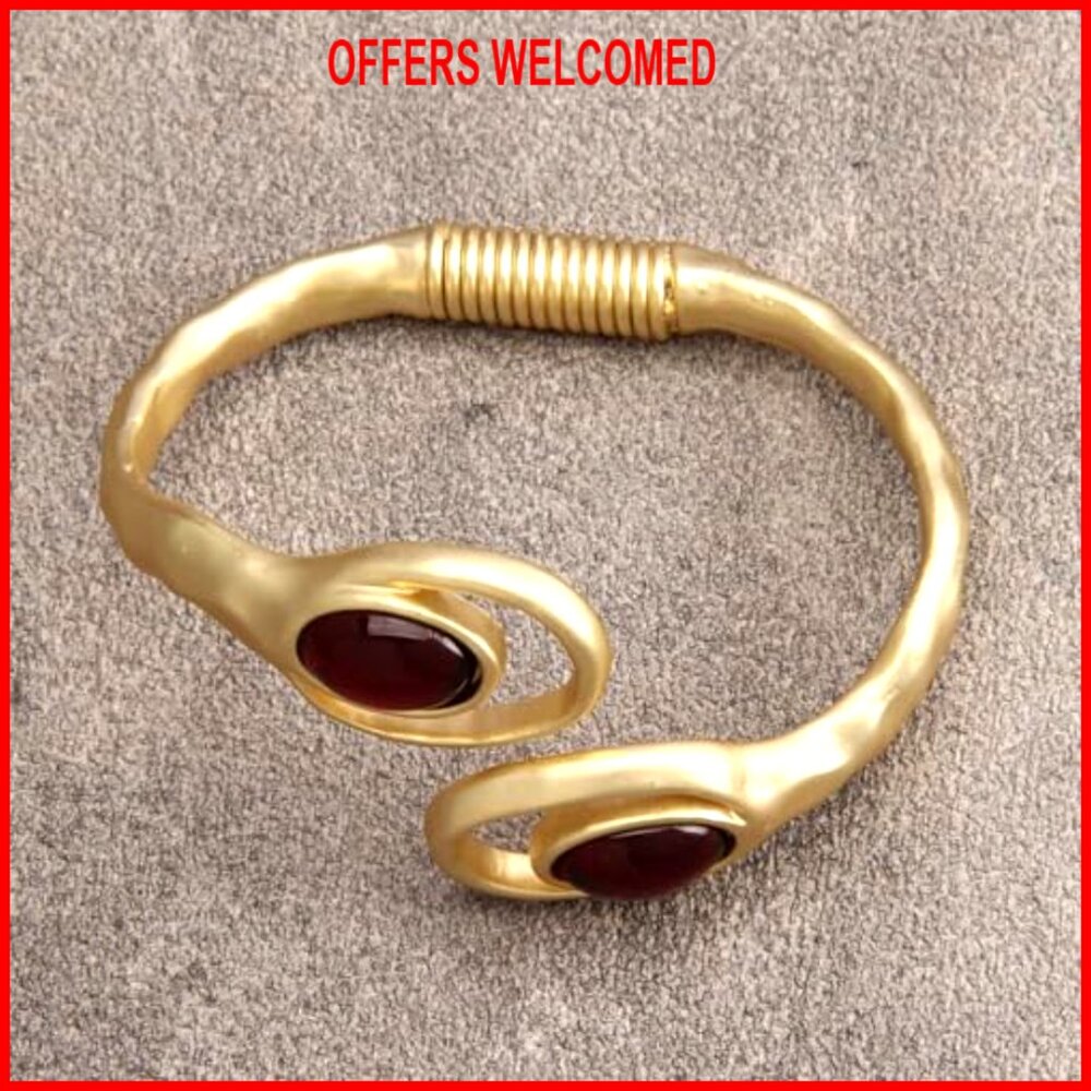 Copper Cuff Bracelet Stackable Open Bangle Boho J… - image 3